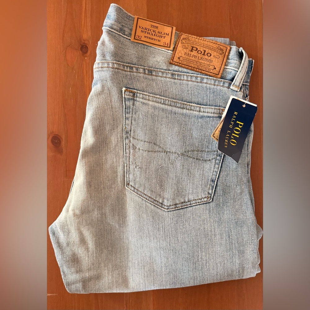 Polo by Ralph Lauren Men's Light Wash Denim Jeans(brand new)